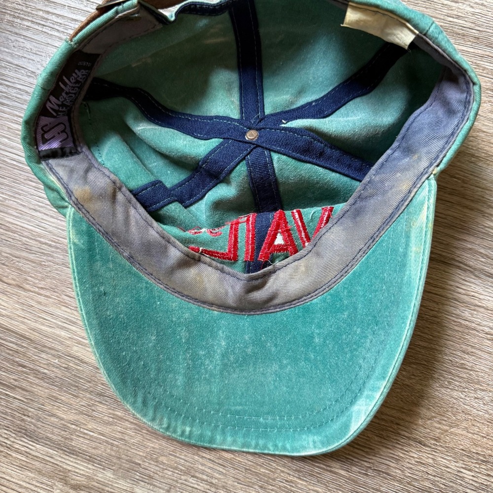 Vintage Vail 1999 Alpine World Ski Championships Strap Back Hat Merkley Teal - Picture 6 of 8